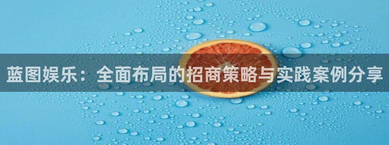 威廉希尔(williamhill)网址：蓝图娱乐：全面布局的招商策略与实践案例分享