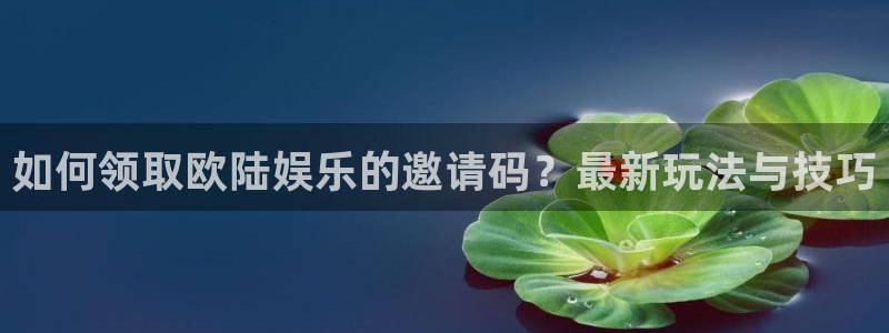 威廉希尔(williamhill)app：如何领取欧陆娱乐的邀请码？最新玩法与技巧
