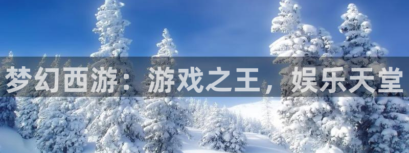 威廉希尔(williamhill)注册网站：梦幻西游：游戏之王，娱乐天堂