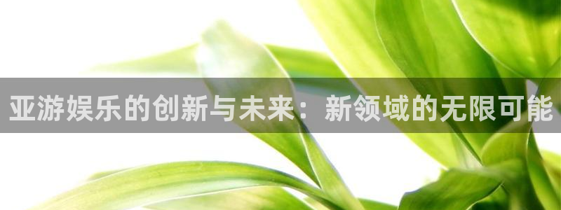威廉希尔(williamhill)游戏：亚游娱乐的创新与未来：新领域的无限可能