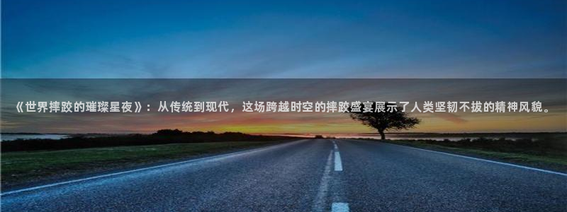 威廉希尔(williamhill).ccmpc正版：《世界摔跤的璀璨星夜》：从传统到现代，这场跨越时空的摔跤盛宴展示了人类坚韧不拔的精神风貌。