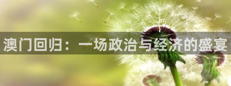 威廉希尔(williamhill)平台管网入口：澳门回归：一场政治与经济的盛宴